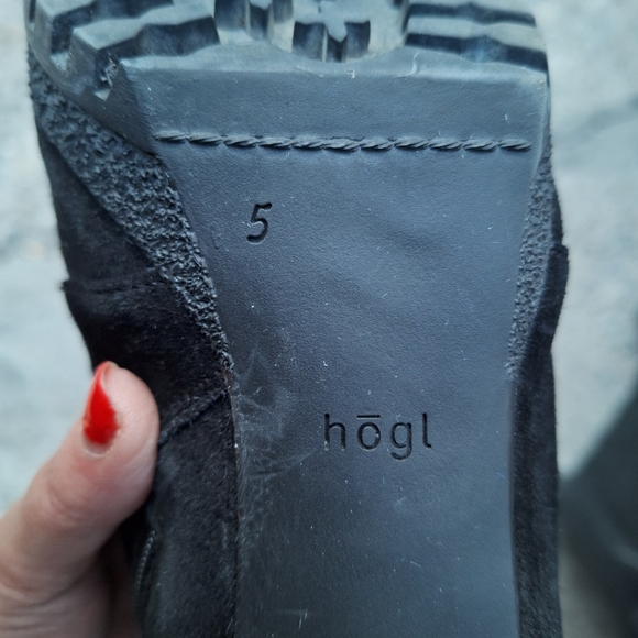 Hogl Genuine Suede Ankle Booties - Picture 9 of 9